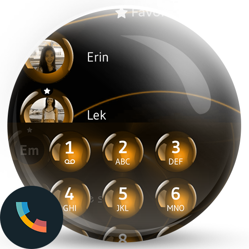 Theme Dialer Spheres Orange