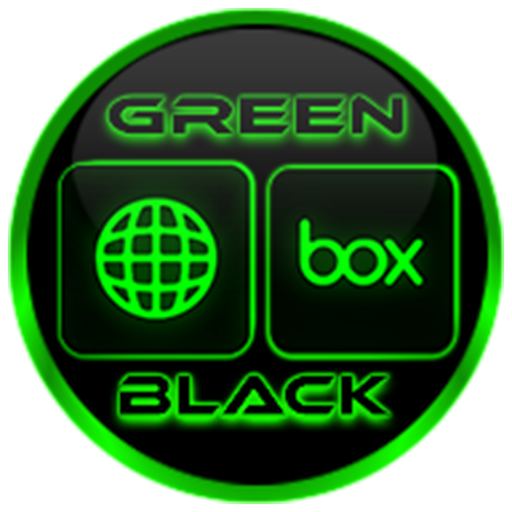 Flat Black and Green IconPack