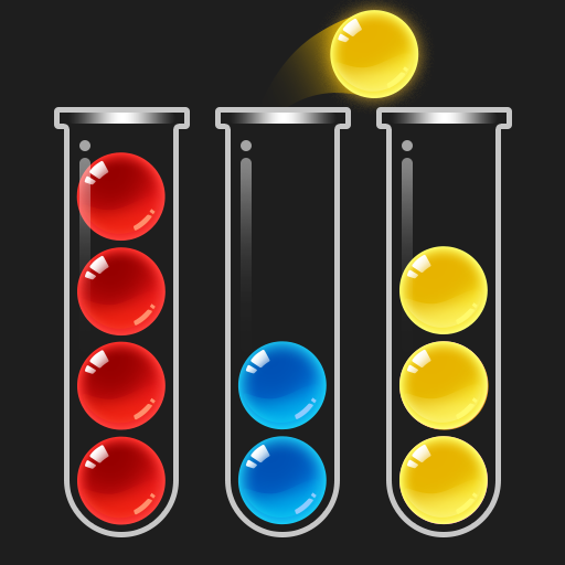 球排序益智解謎遊戲 - 放鬆又好玩的顏色分類游戲