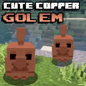 Copper Golem Mobs Addon MCPE