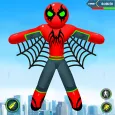 Flying stickman Robot Hero Fly