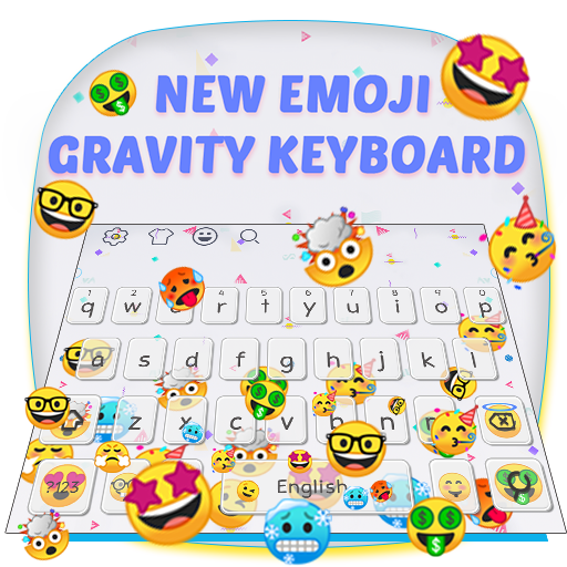 New Emoji Gravity Keyboard Theme