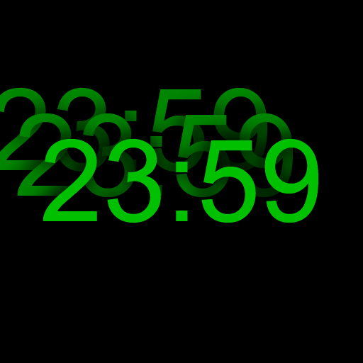 Screensaver Clock