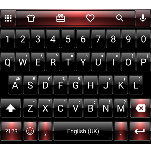 Emoji Keyboard Dusk Black Red