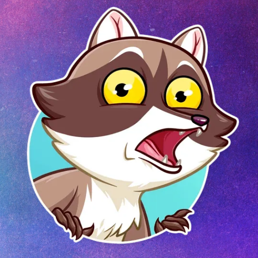 WASticker Raccoon Sticker