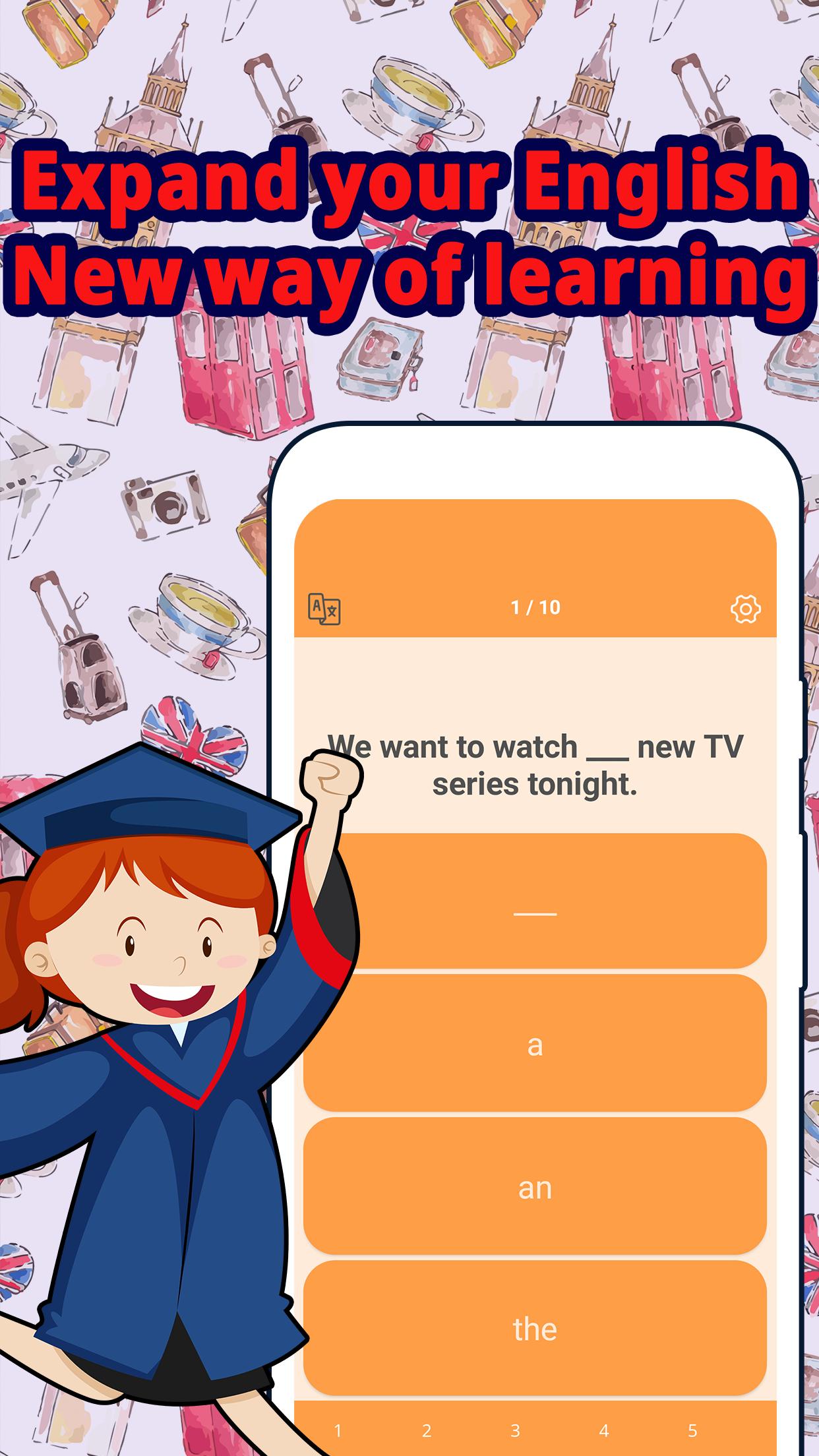 Download Learn English Grammar Tests android on PC