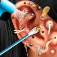 कान सैलून ASMR कान मोम और टैटू