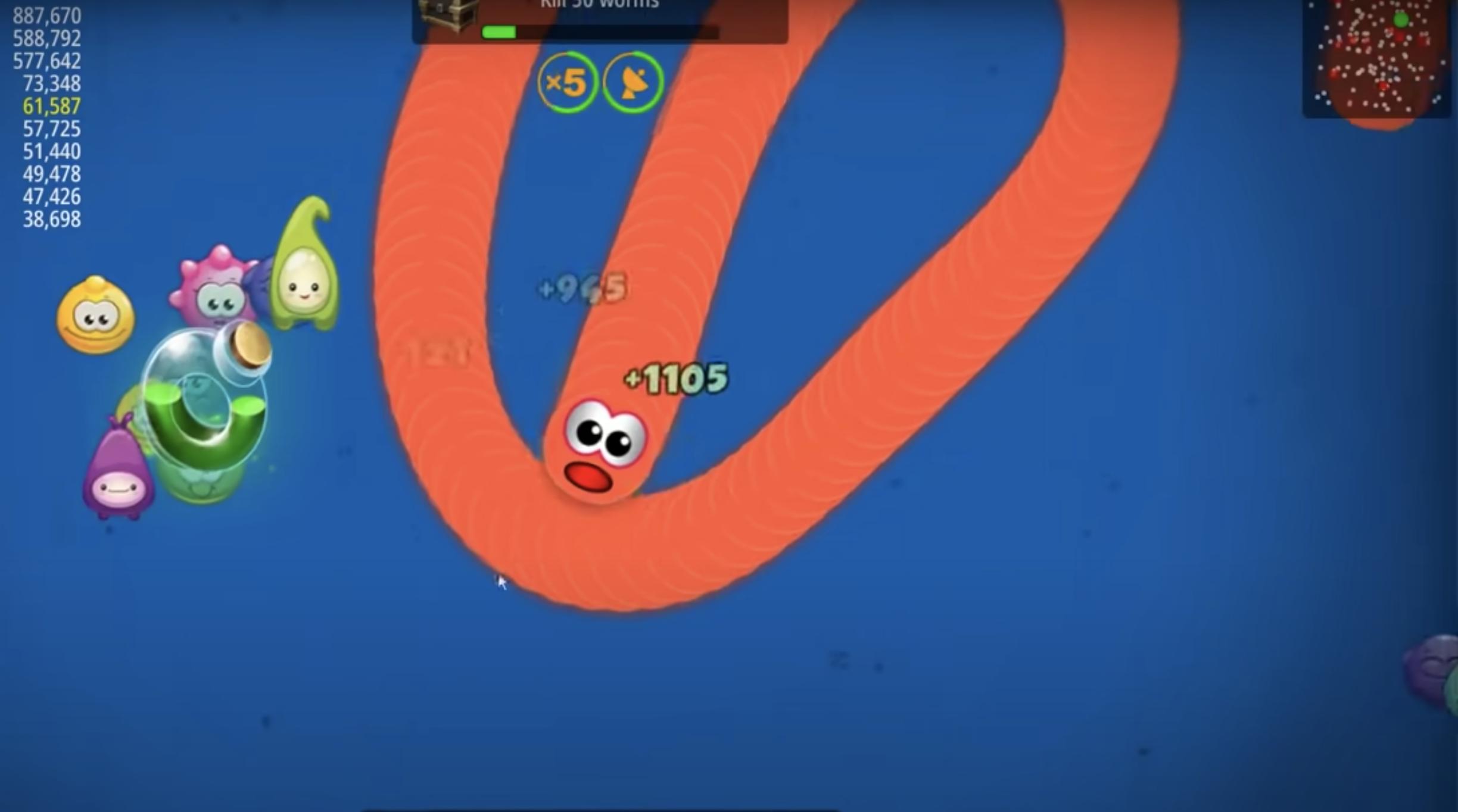 Download Snake Worm zone - Big Worm .io 2020 android on PC