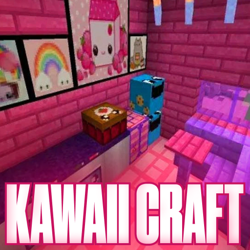 Kawaii Craft World Pink Mod