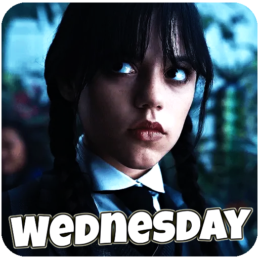 Jenna Ortega Wednesday Sticker