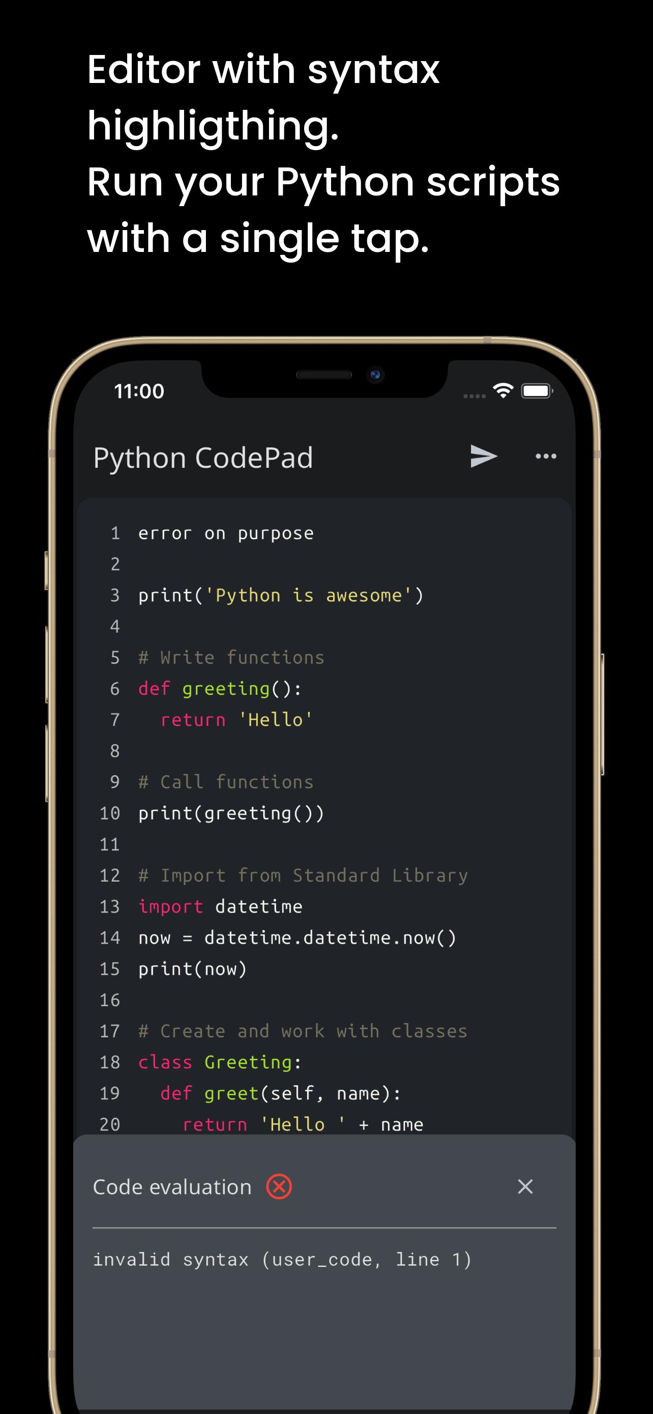 Скачать Python Code-Pad - Compiler&IDE на ПК | Официальный представитель  GameLoop