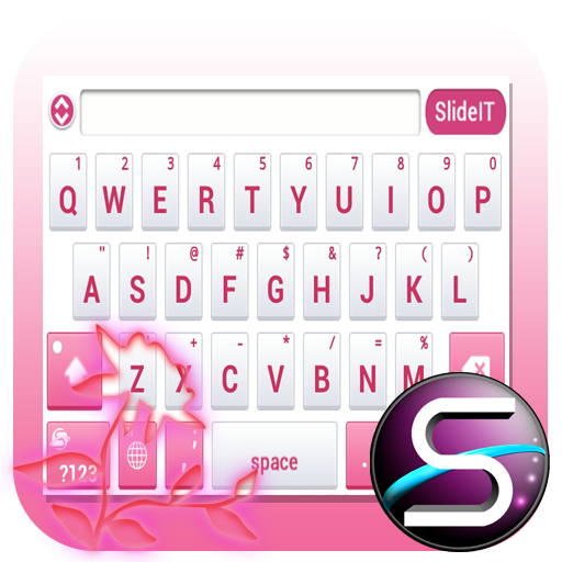 SlideIT Pink Flower Skin