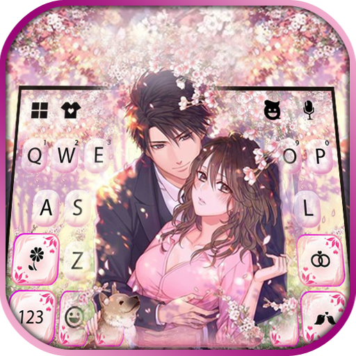 Hình nền bàn phím Sakura Coupl