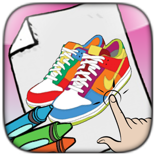 Sneakers Coloring Page