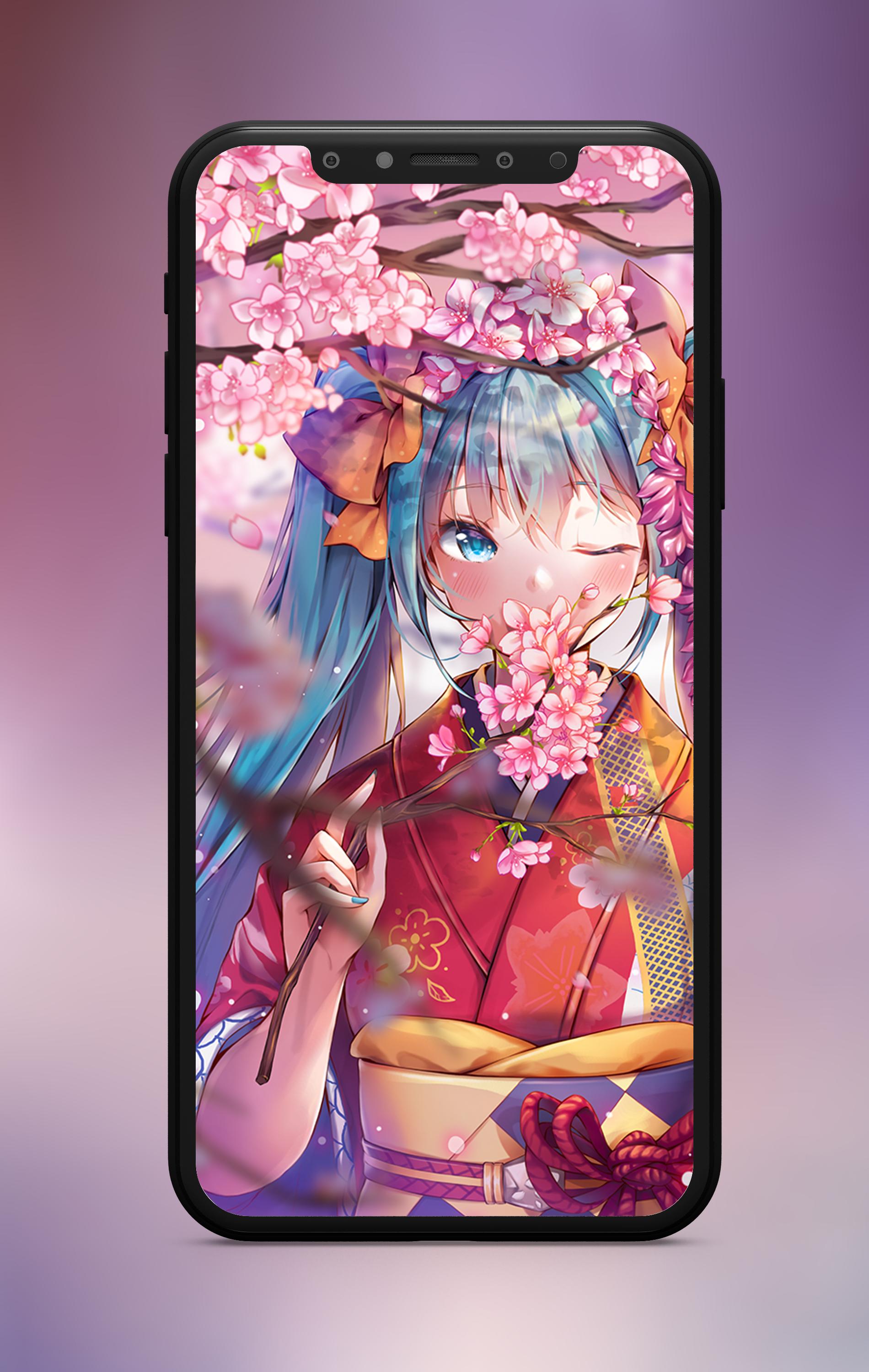 Download Anime Wallpaper Girl Kimono android on PC