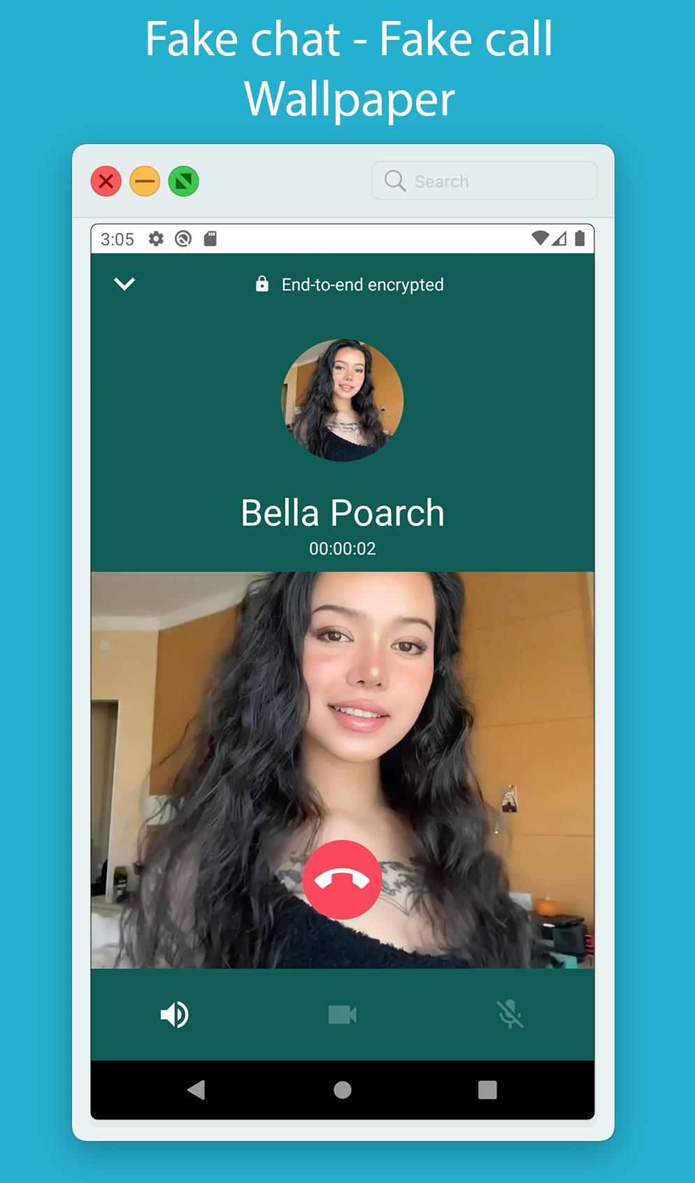 Download Chat with Bella Poarch - fake android on PC