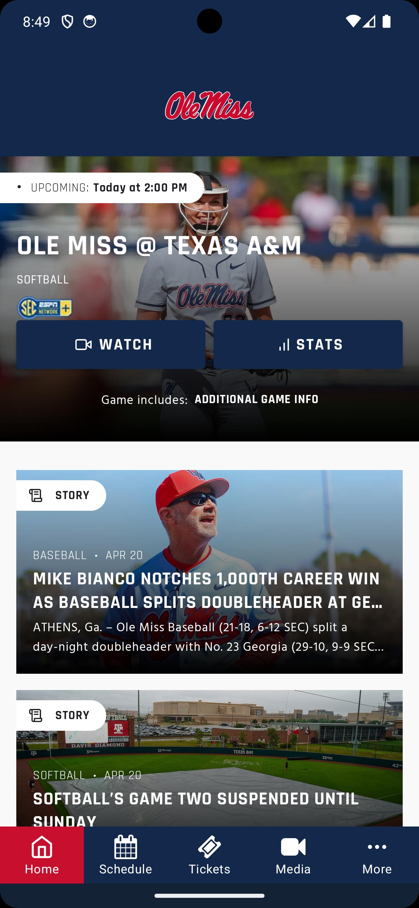 Download Ole Miss Sports android on PC
