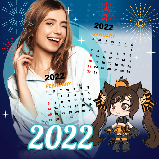 New Year Photo Frame Calendar 