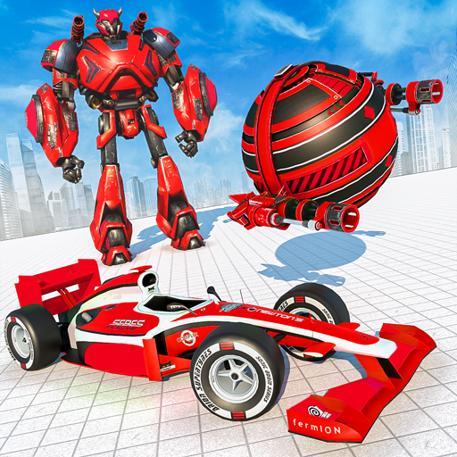 Flying Red Ball Car Robot