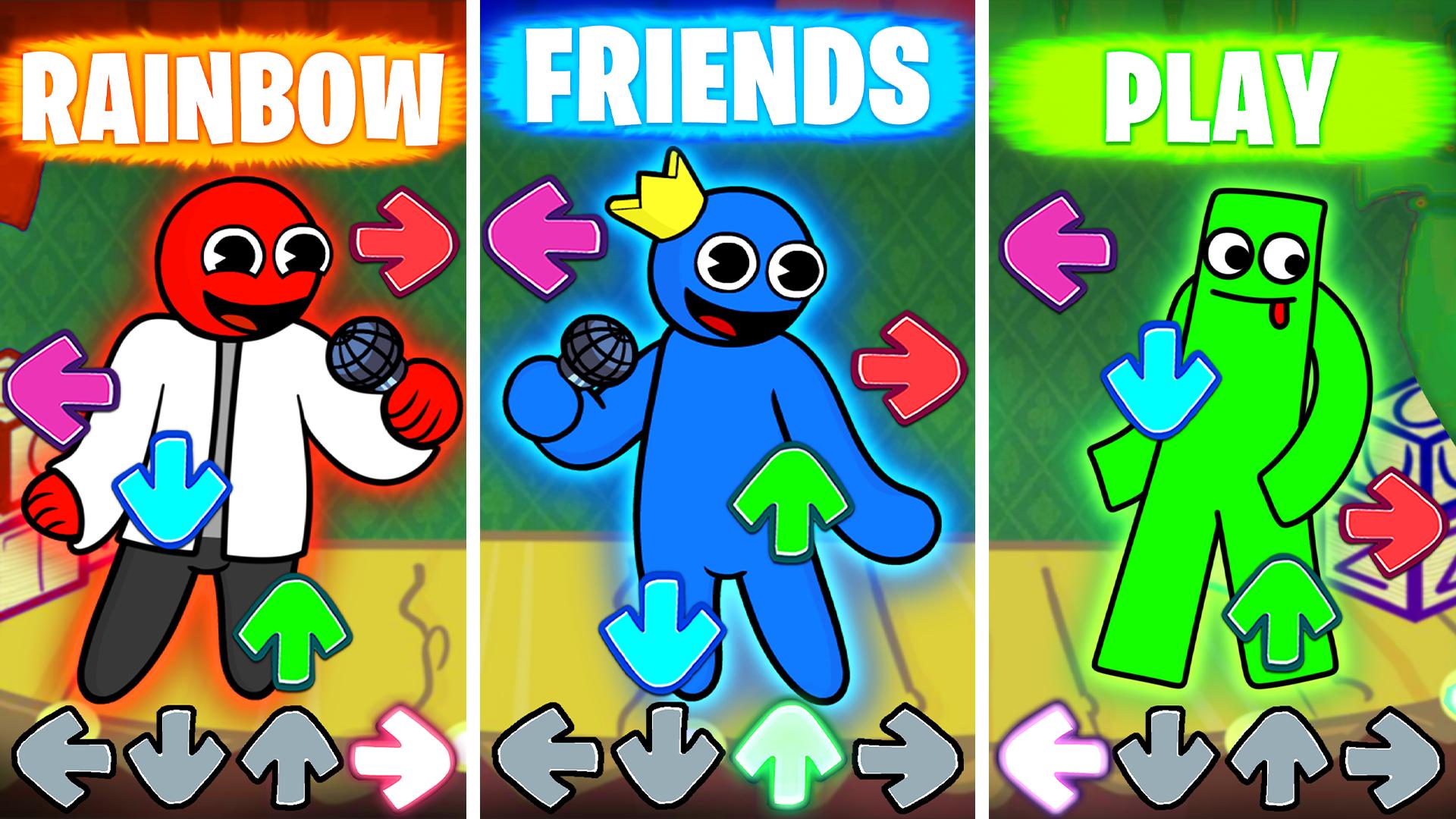 App FNF Green Rainbow Friends Mod Android game 2022 