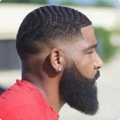 AfroBarber: men afro hairstyle