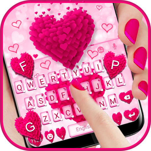 Pink Love कीबोर्ड