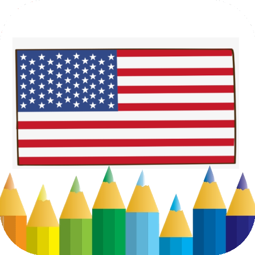 world flags - coloring book