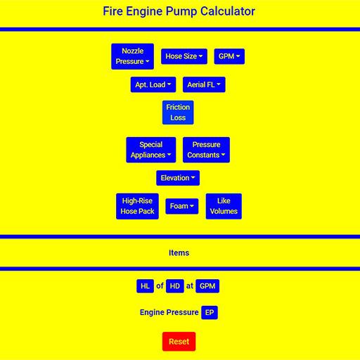 Download Fire Engine Pump Chart android on PC