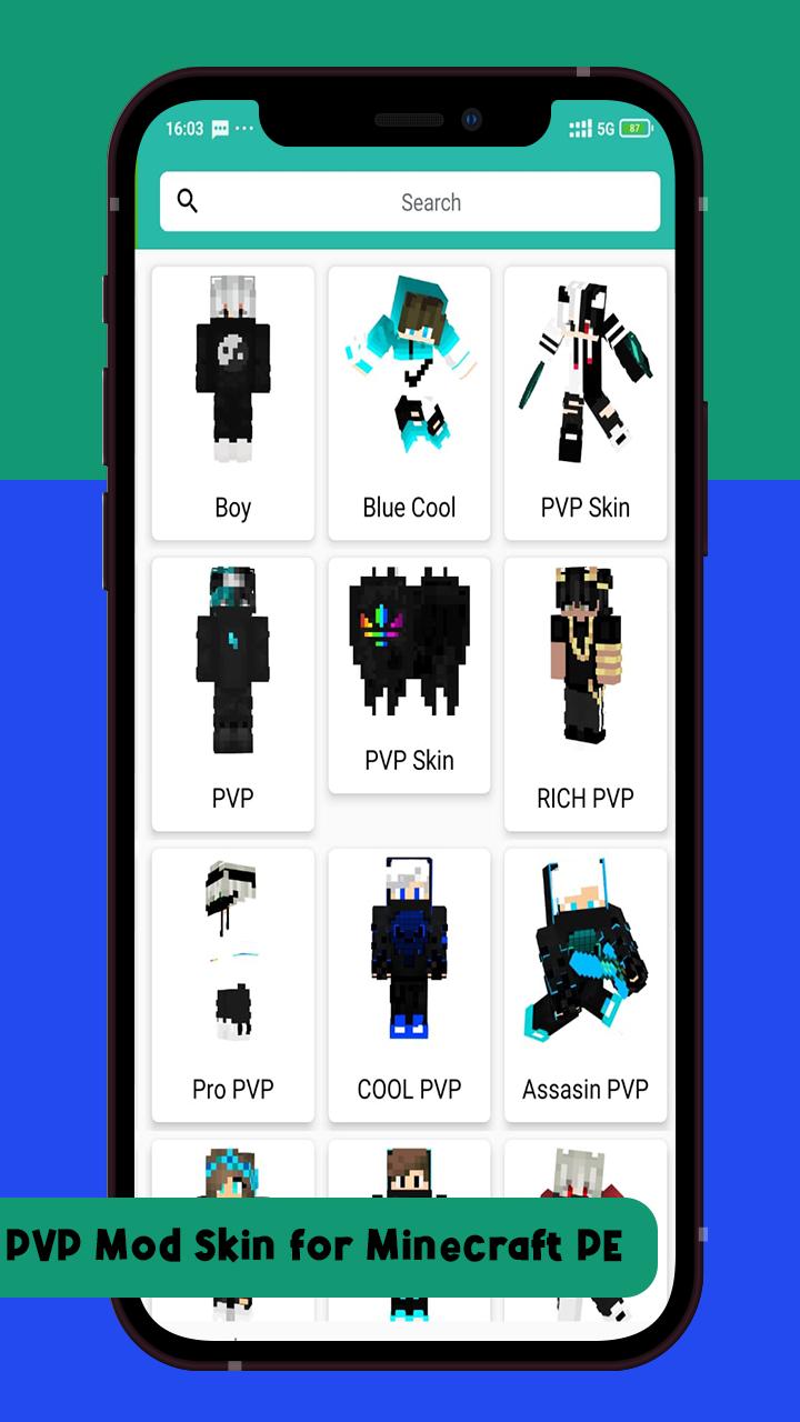 Скачать PVP Mod Skin for Minecraft PE на ПК | Официальный представитель  GameLoop