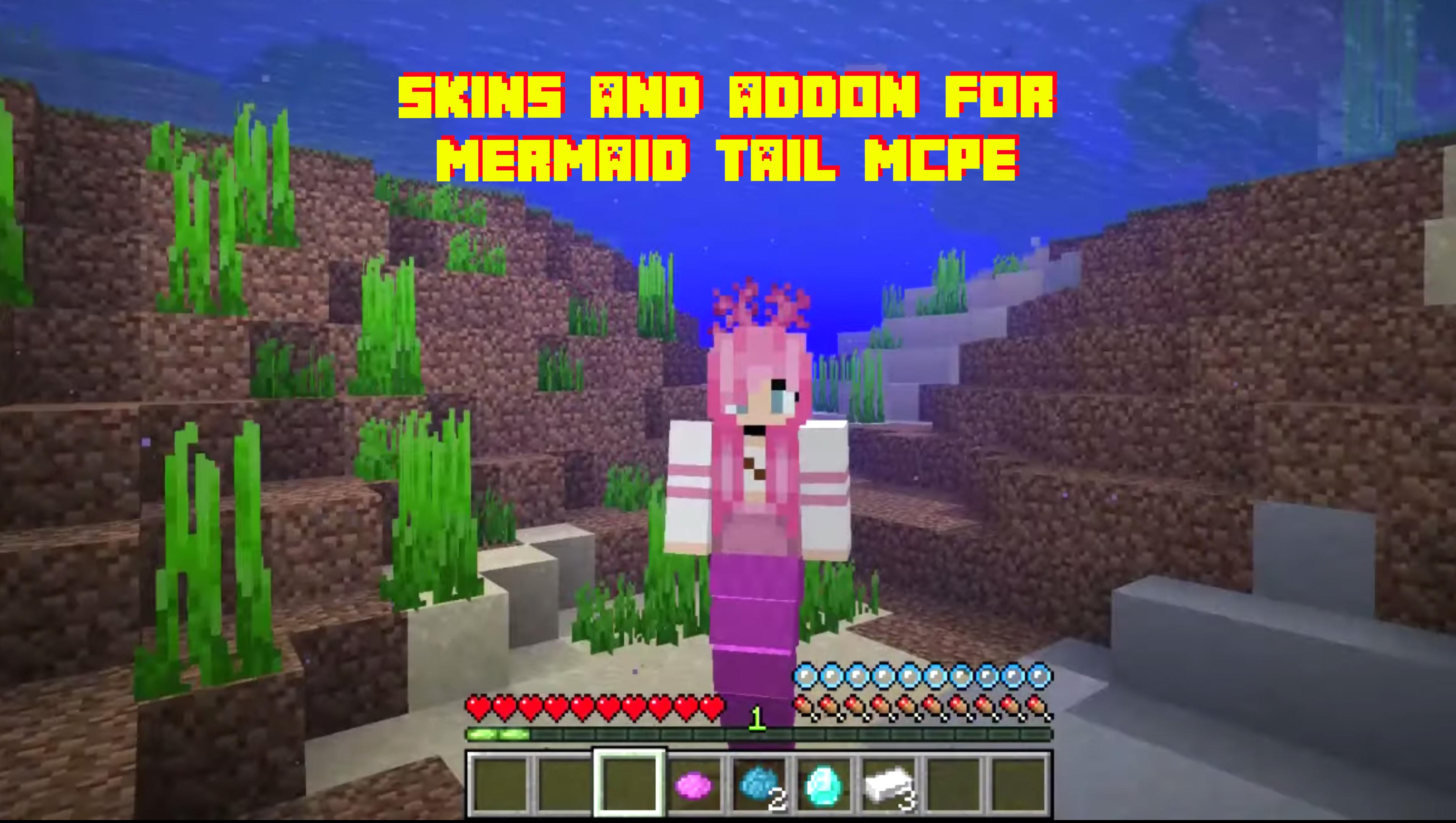 Скачать Mermaid Tail Mod for MCPE Skin на ПК | Официальный представитель  GameLoop