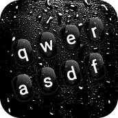 Dark Rainy Keyboard Wallpaper