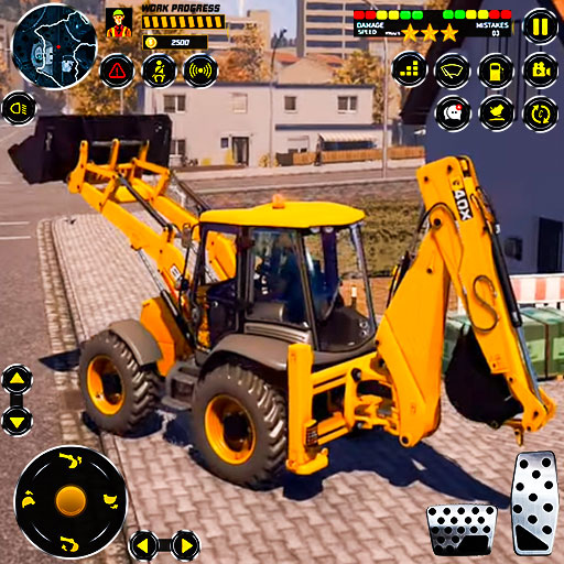 Snow Excavator Games Simulator