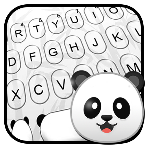最新版、クールな Cute Panda のテーマキーボード