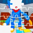 Blue Monster Puzzle Game