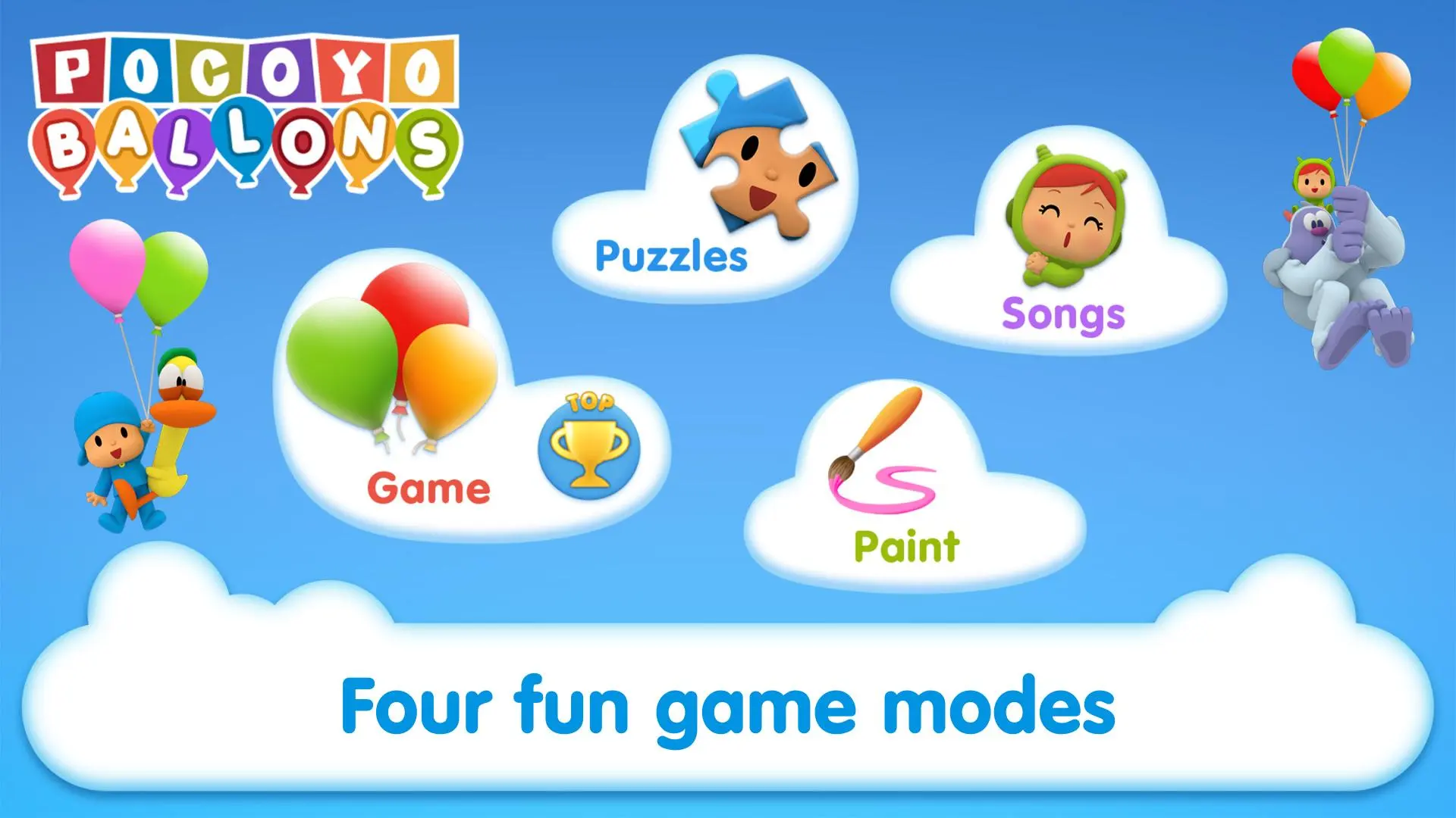 Entertaining and funny games of Pocoyo