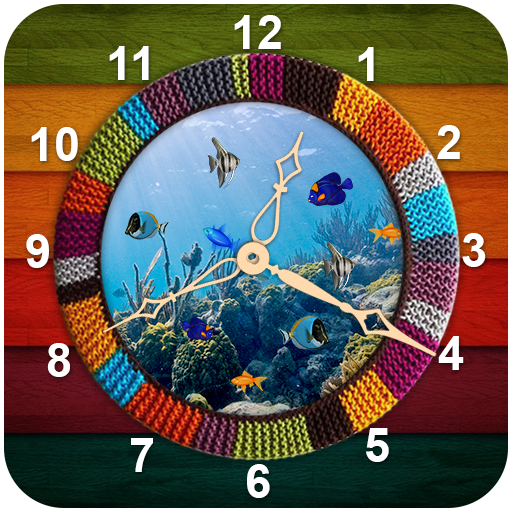 Clock Aquarium Live Wallpaper