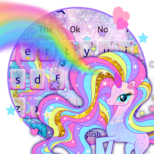 Lucky Rainbow Unicorn Keyboard