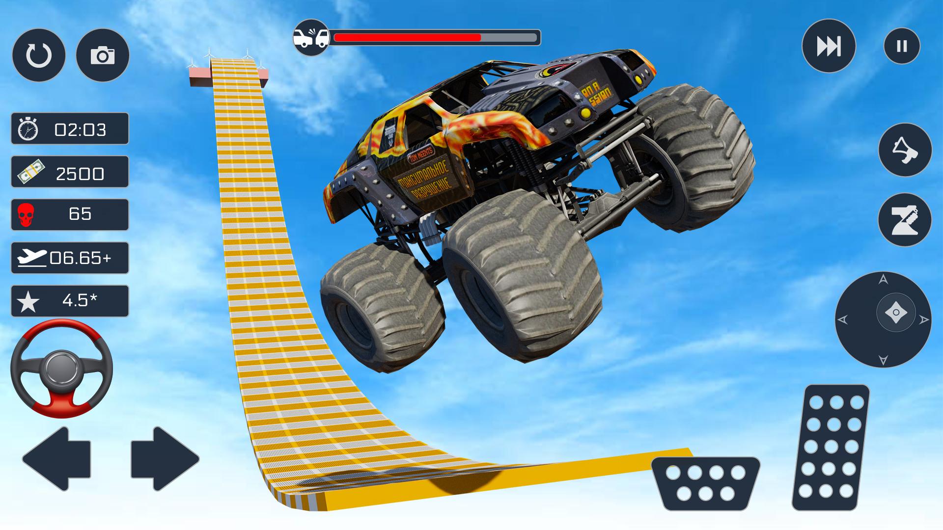 Скачать Monster Truck: Stunt Mega Ramp на ПК | Официальный представитель  GameLoop