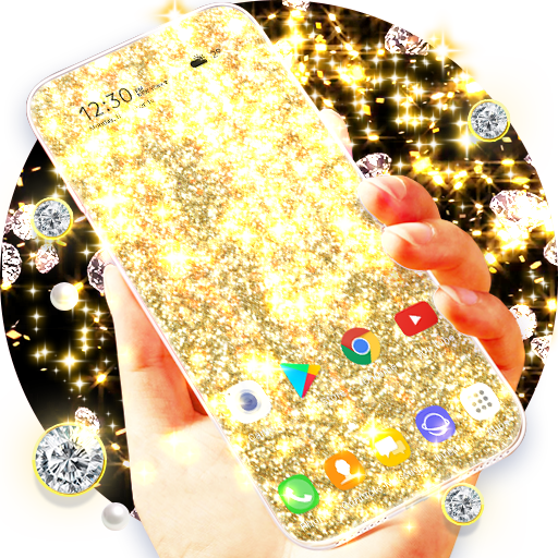 Golden Glitter Wallpaper
