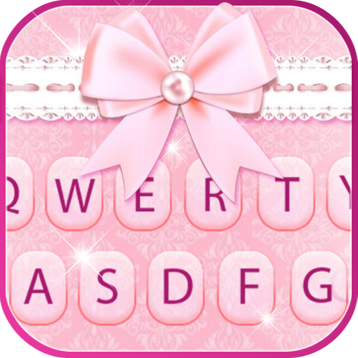 Tema Keyboard Fancy Pink Bowkn