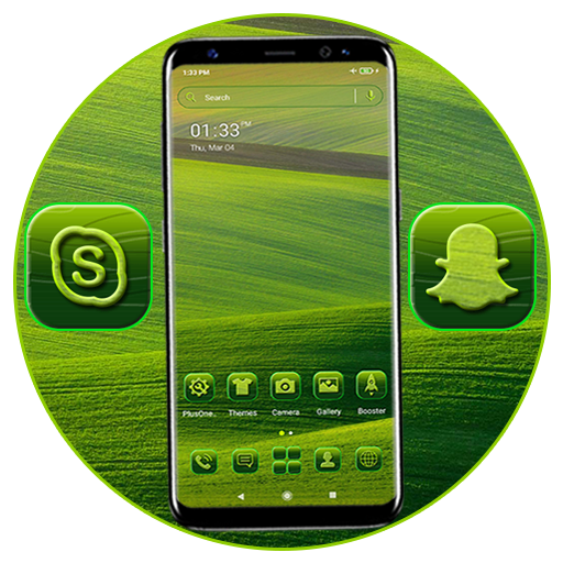Green Field Launcher Theme