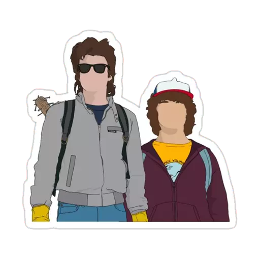 stranger things Stickers for w