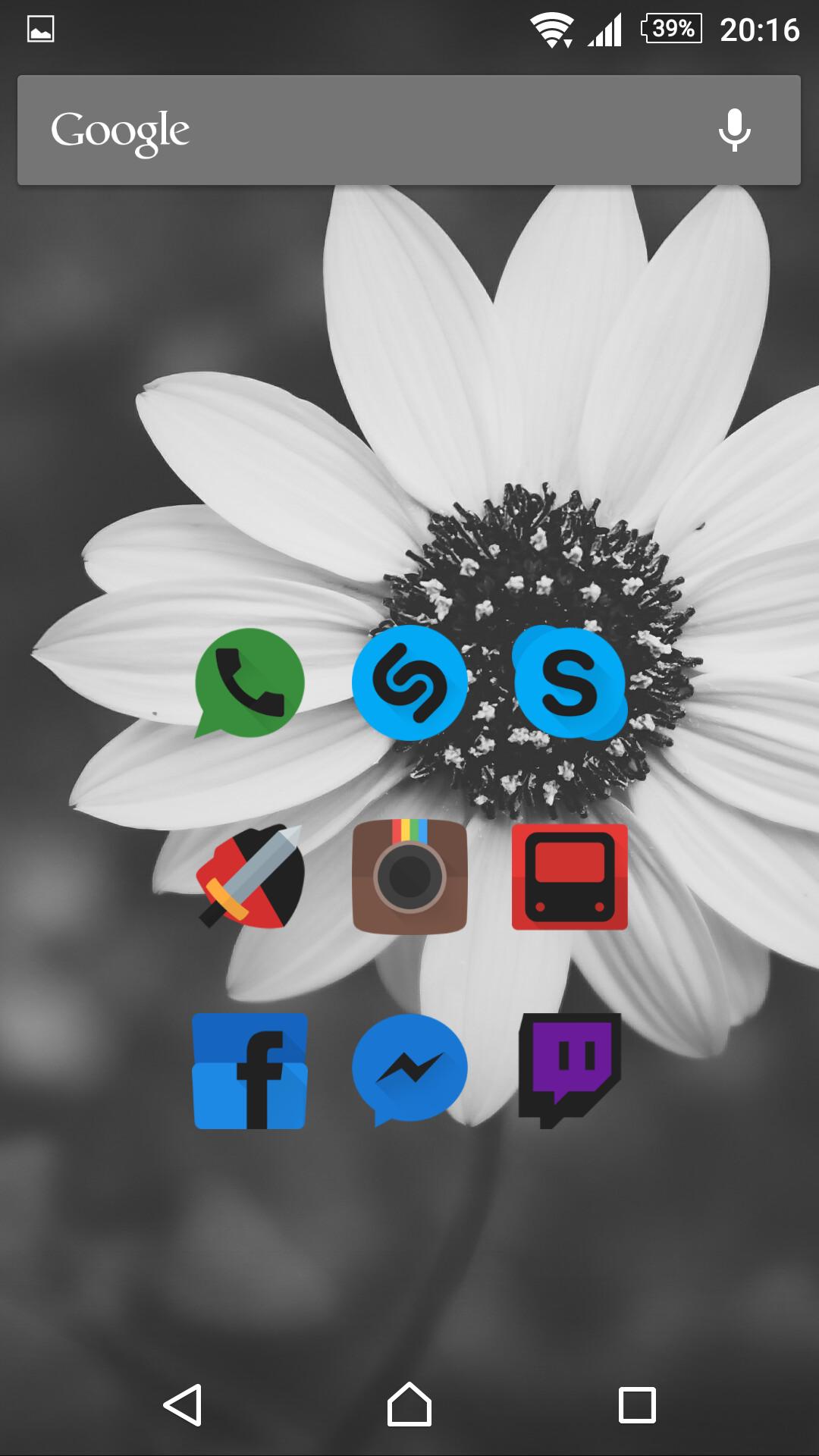 Glim Dark Icon Pack design showcase screenshot