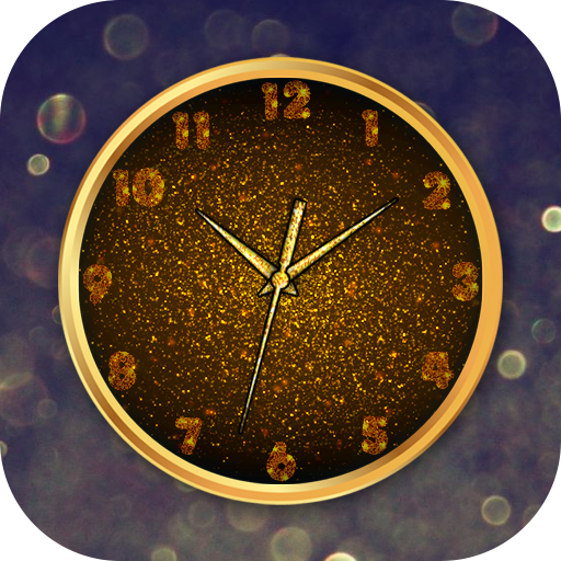 Glitter Clock Live Wallpaper