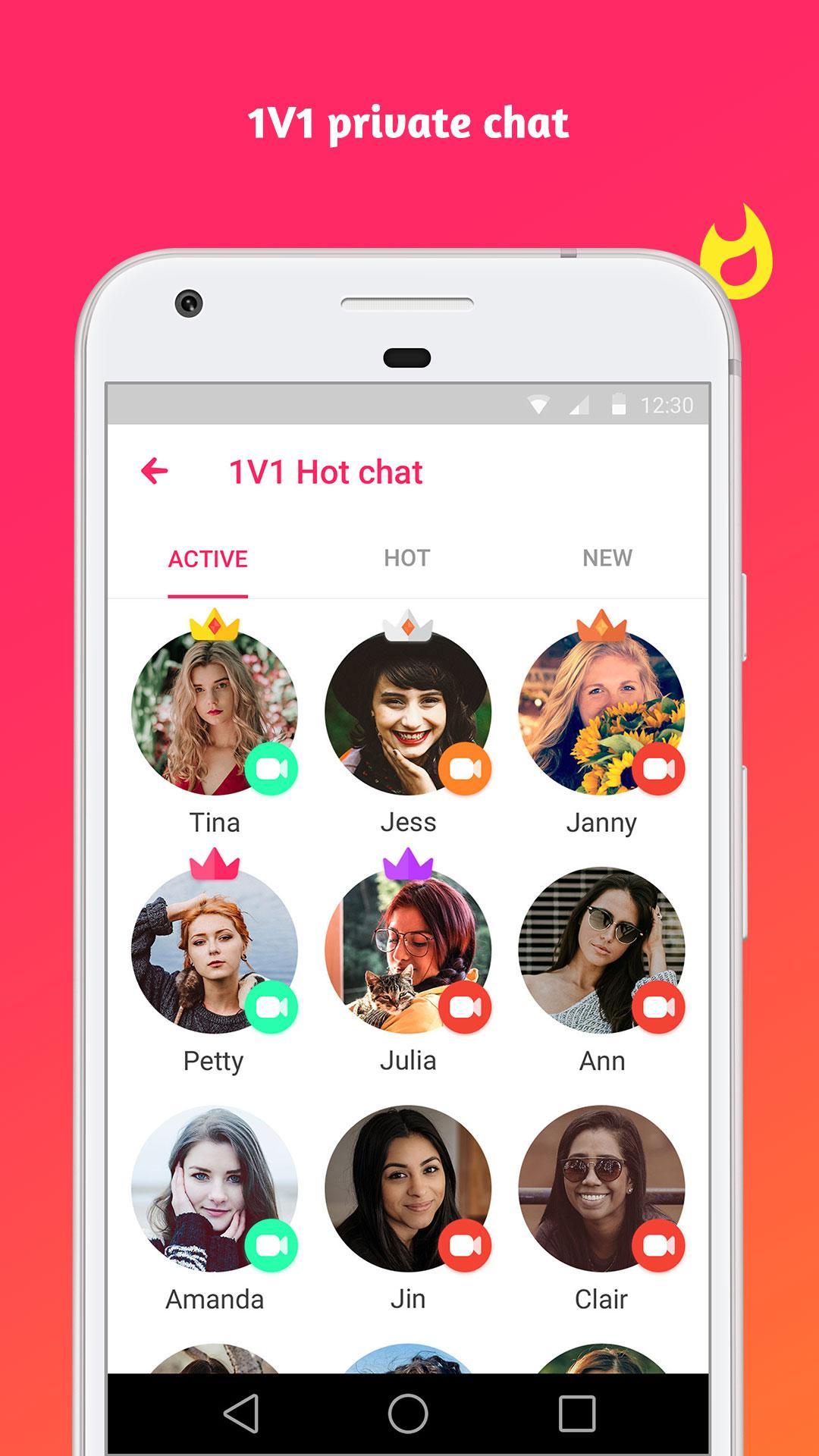 Download VivaChat - hot girl video chat, random meet friend android on PC