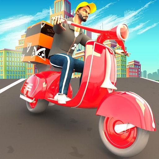 Pizza Delivery Boy: City Bike Driving Games