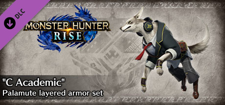 Monster Hunter Rise - "C Academic" Palamute layered armor set