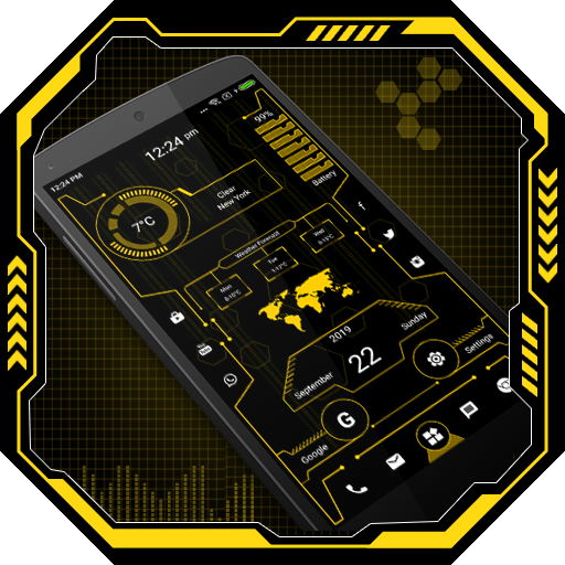 Futuristic Launcher 2, Applock