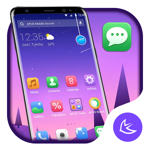 Simple gradient APUS Launcher 