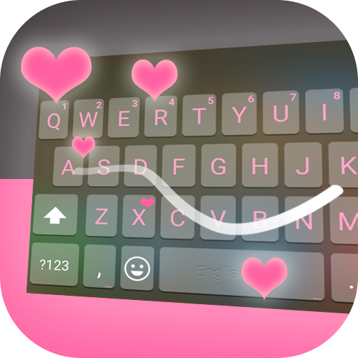 Calm Black & Pink Keyboard